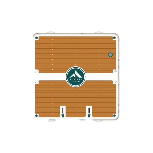 Premium lake gear featuring Hala paddleboards, Watershed dry bags, and Sun Bum sunscreen