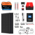 ACOPOWER Lithium Battery Mono Solar Power Complete System with Battery and Inverter for RV Boat 12V Off Grid Kit - OVERLANDERS Outfitter