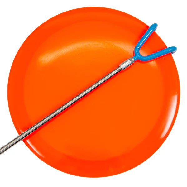 In The Bag Disc Golf Company Disc Retriever with a dynamic claw design for easy disc pickup at the golf course.
