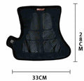 SEIVI™ Motorcycle heated seat cushion by Bean's Moto Booth, black motorcycle accessory with heating elements and ergonomic design.