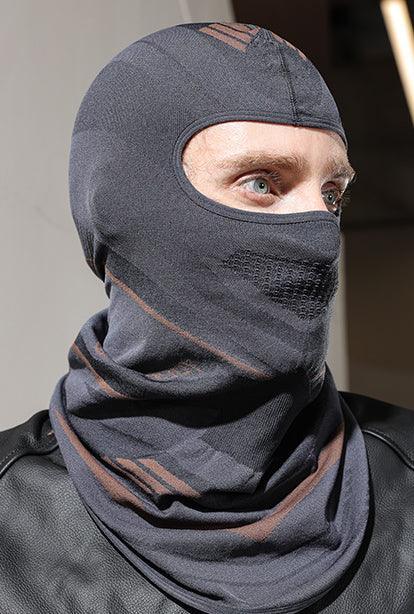 Winter windproof motorcycle balaclava by Bean's Moto Booth, thickened for warmth and protection during cold weather riding.