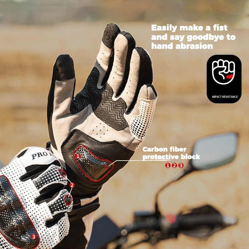 Bean's Moto Booth HVA™ Tactical All-Season motorcycle riding gloves with reinforced palms and adjustable wrist straps.