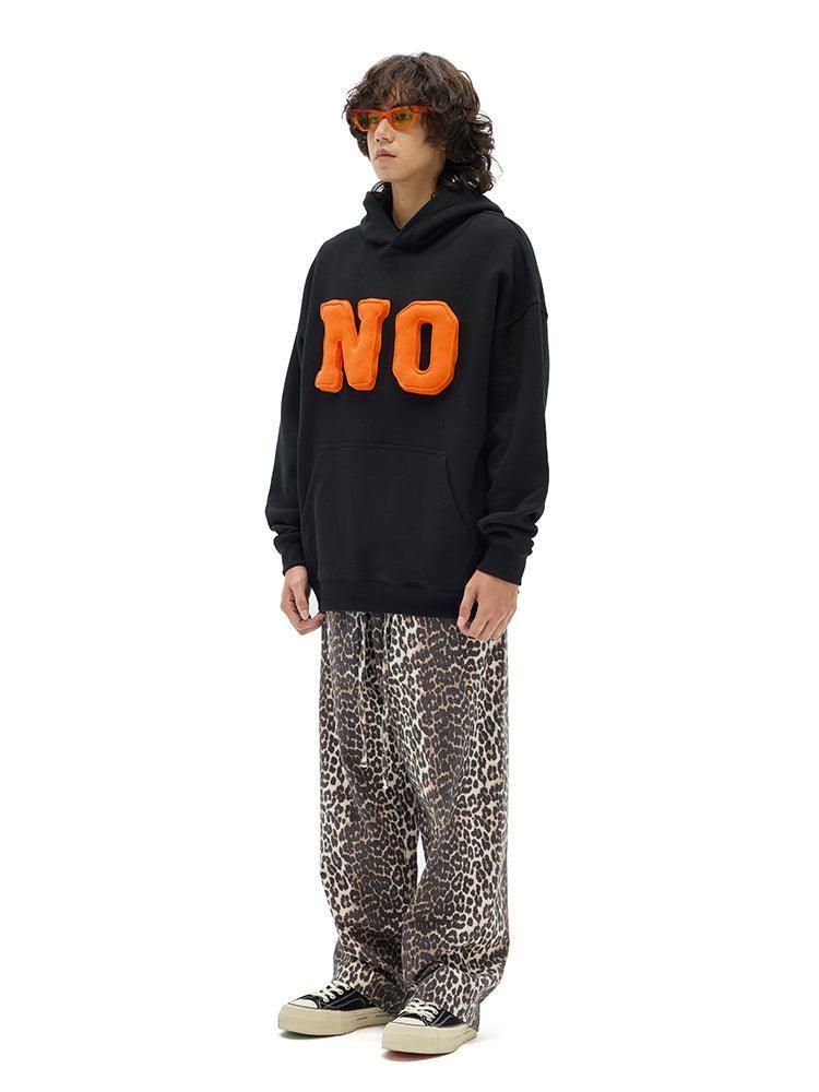 Bean's Moto Booth Stop Asking 3D hoodie featuring bold 3D text design, black hoodie with front graphic and adjustable drawstrings.