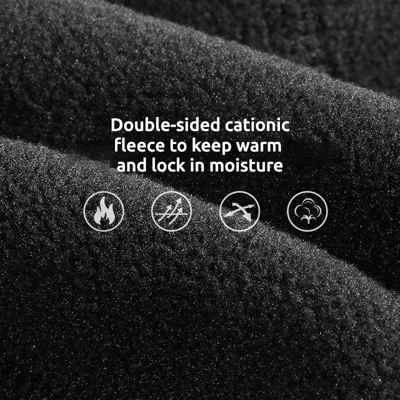 Bean's Moto Booth motorcycle helmet winter inner liner thermal cap, soft fabric, fits inside helmet for warmth during cold rides.