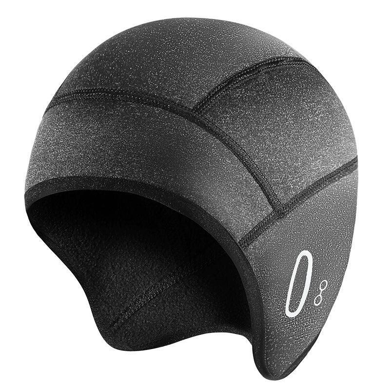 Bean's Moto Booth motorcycle helmet winter inner liner, thermal cap for added warmth and comfort during cold rides.