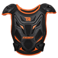 Children’s motorcycle impact-resistant armor jacket from Bean's Moto Booth with padded protection and vibrant colors.