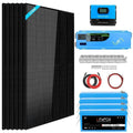 Green Vista Living off grid solar kit with six 370W solar panels and lithium battery for 6000W power storage and energy independence