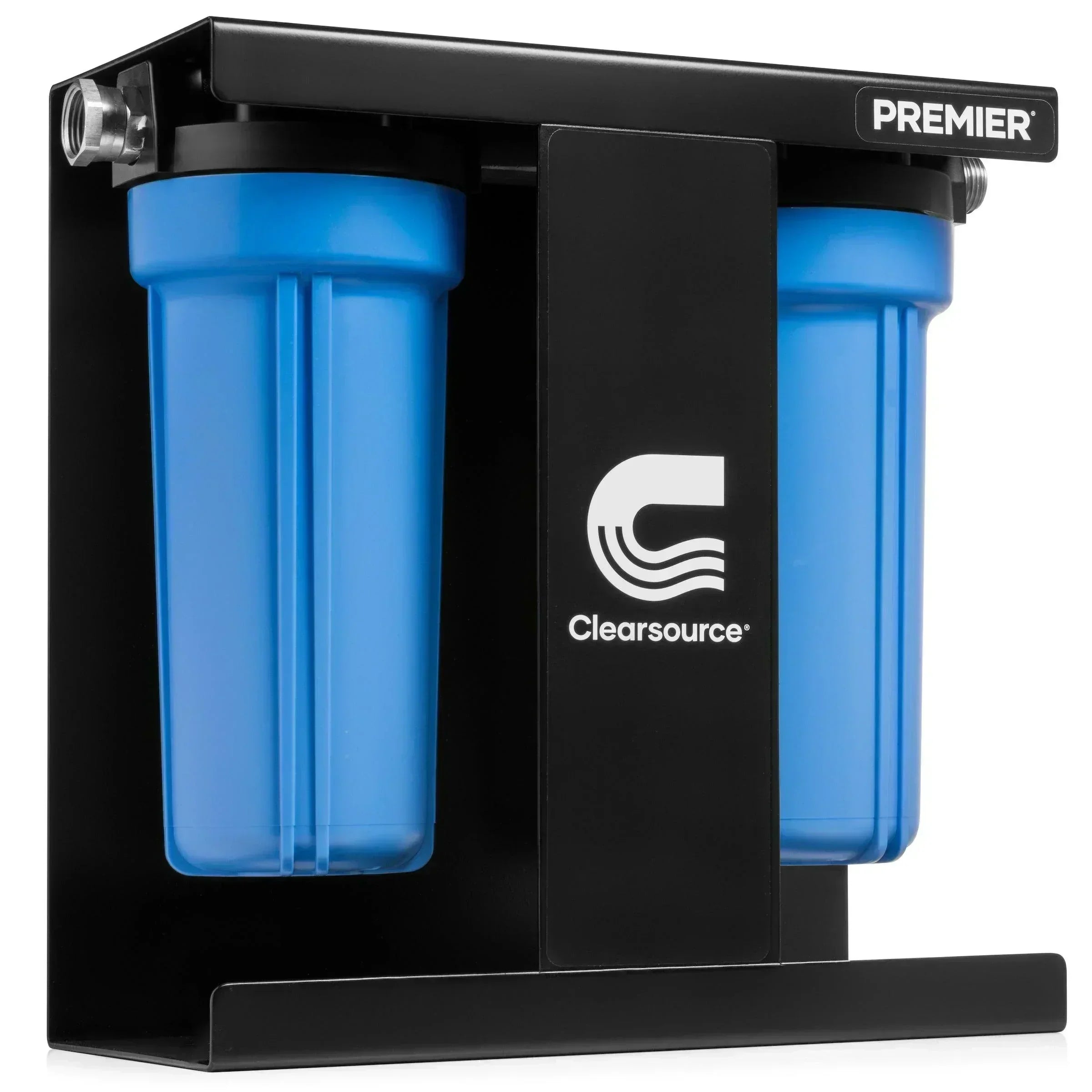 Green Vista Living Clearsource Premier RV Water Filter System installed in an RV, showing the compact, multi-stage water purifier setup.