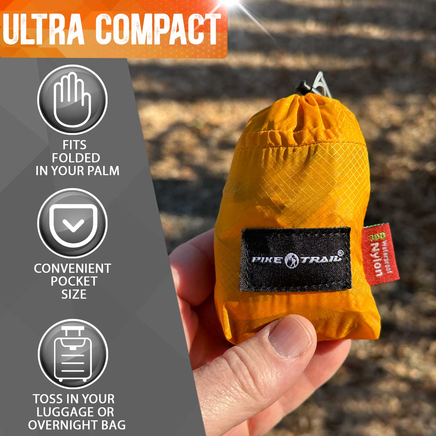 Pike Trail fanny pack with adjustable strap and multiple compartments, designed for outdoor and travel use.