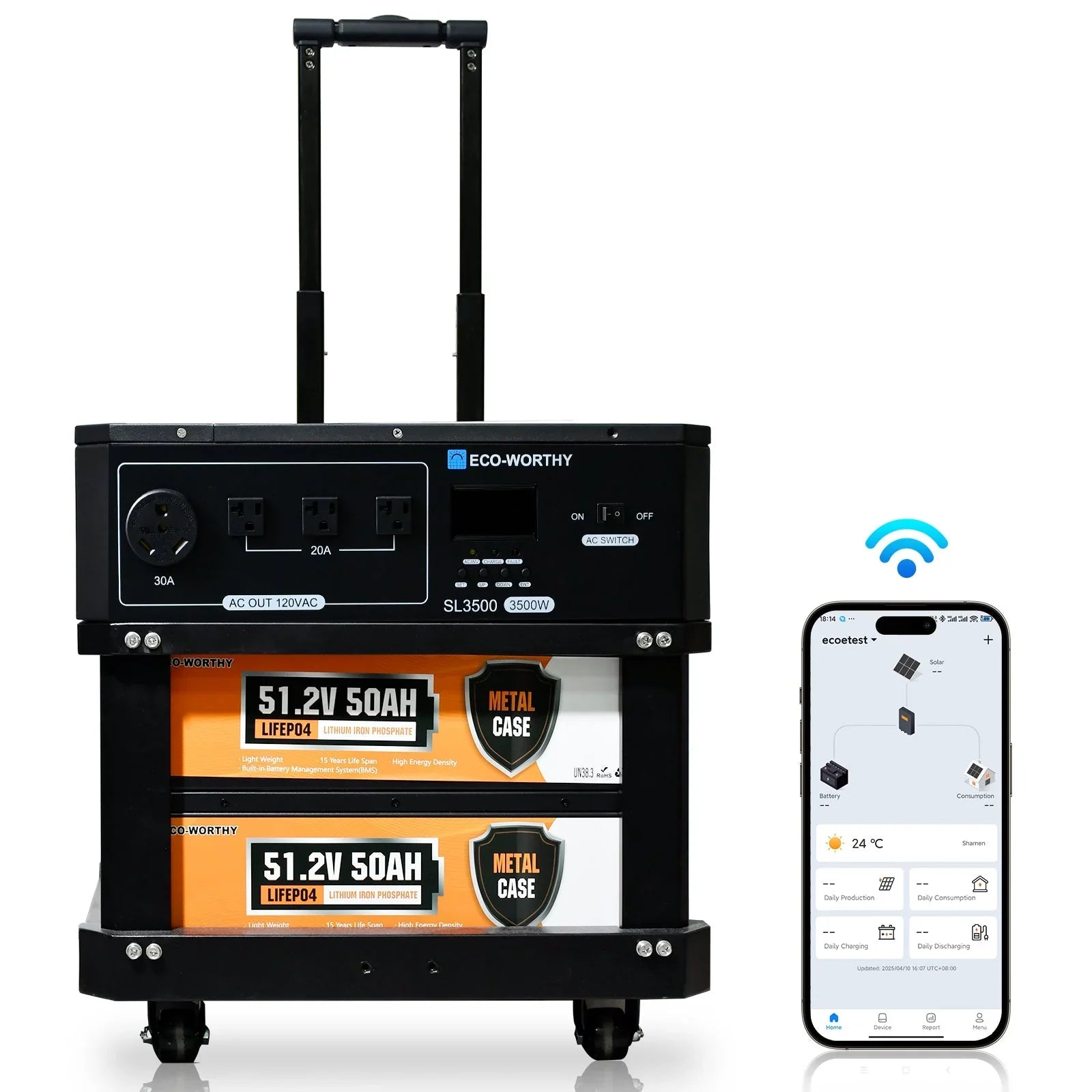 ECO-WORTHY SL3500 Stackable Power Station - We The Collective