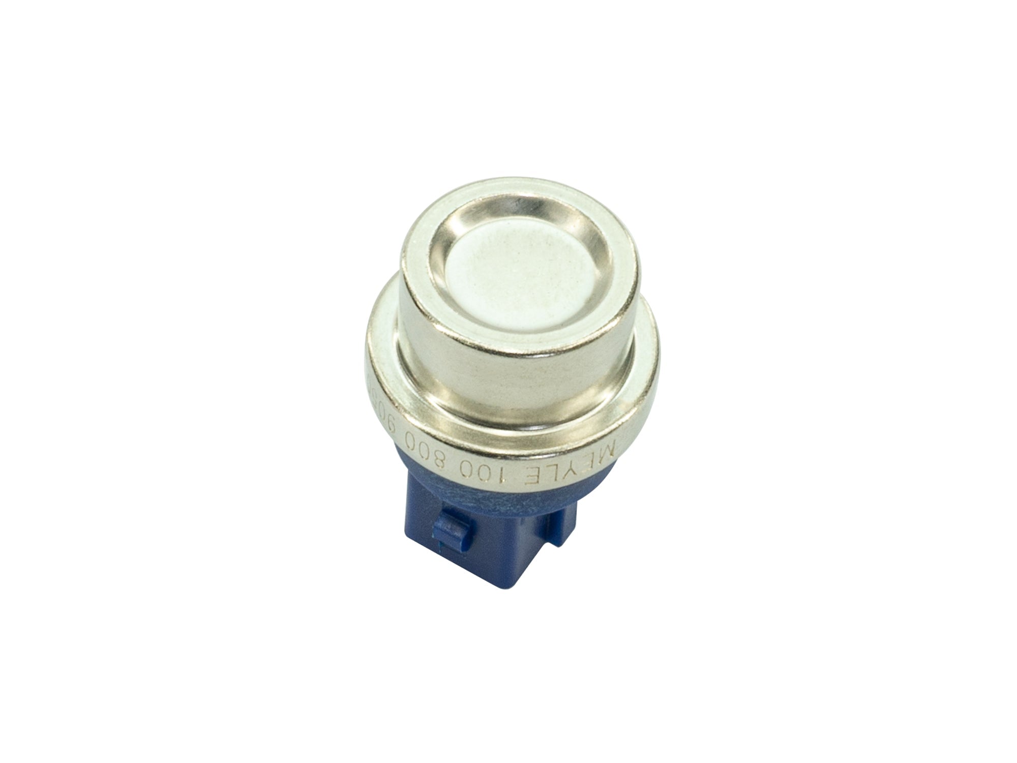 GoWesty coolant temperature sensor for 2.1 Vanagon 2WD, showing the black sensor with wiring connector.