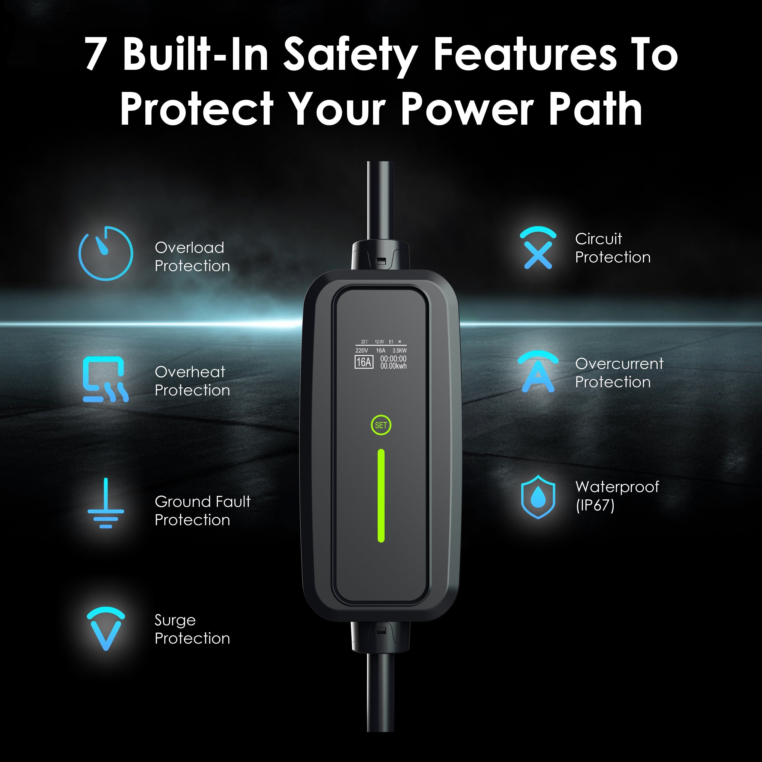 J1772 32A Portable Charger - We The Collective