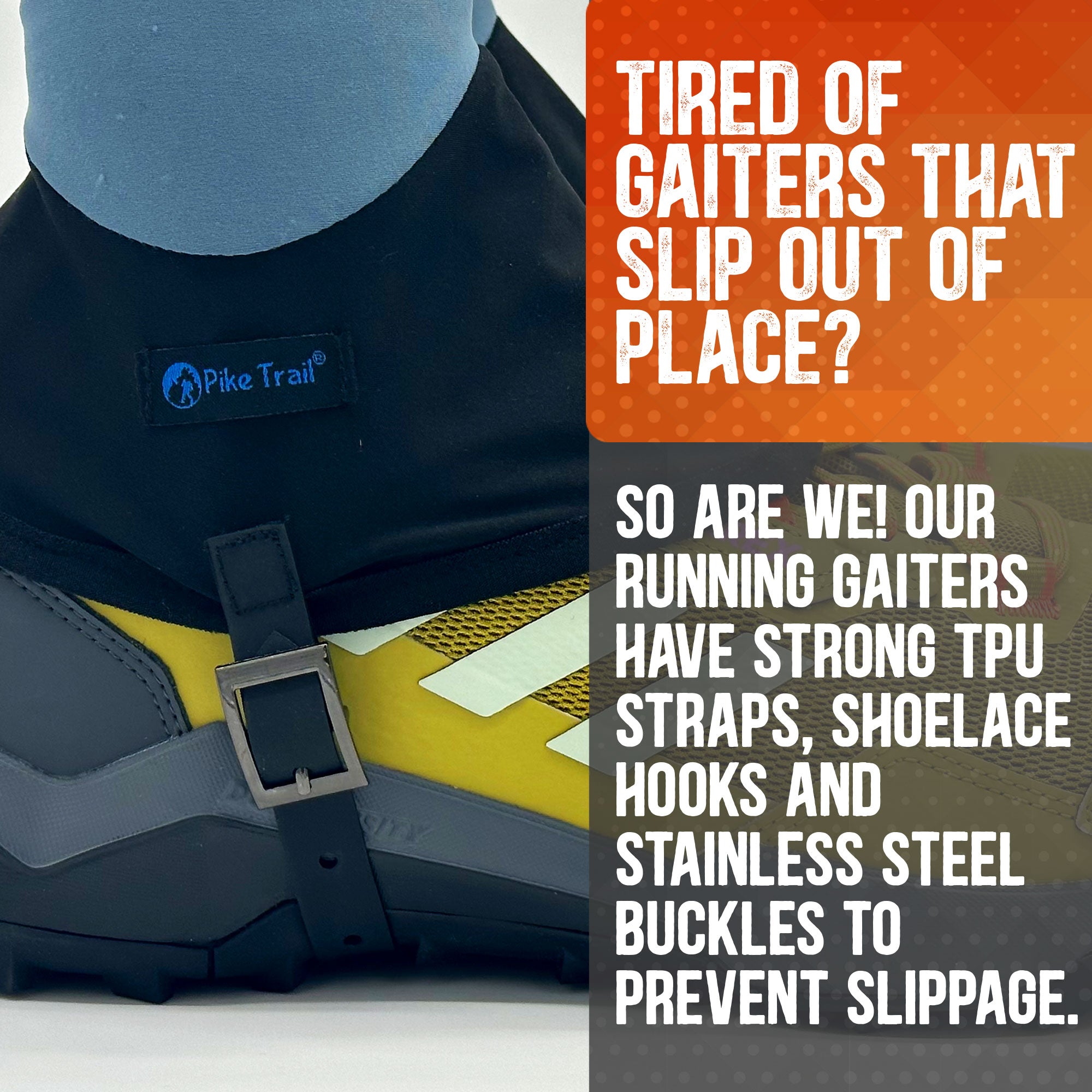 Pike Trail Low Cut Running Thru-Hiker Gaiters - OVERLANDERS Outfitter