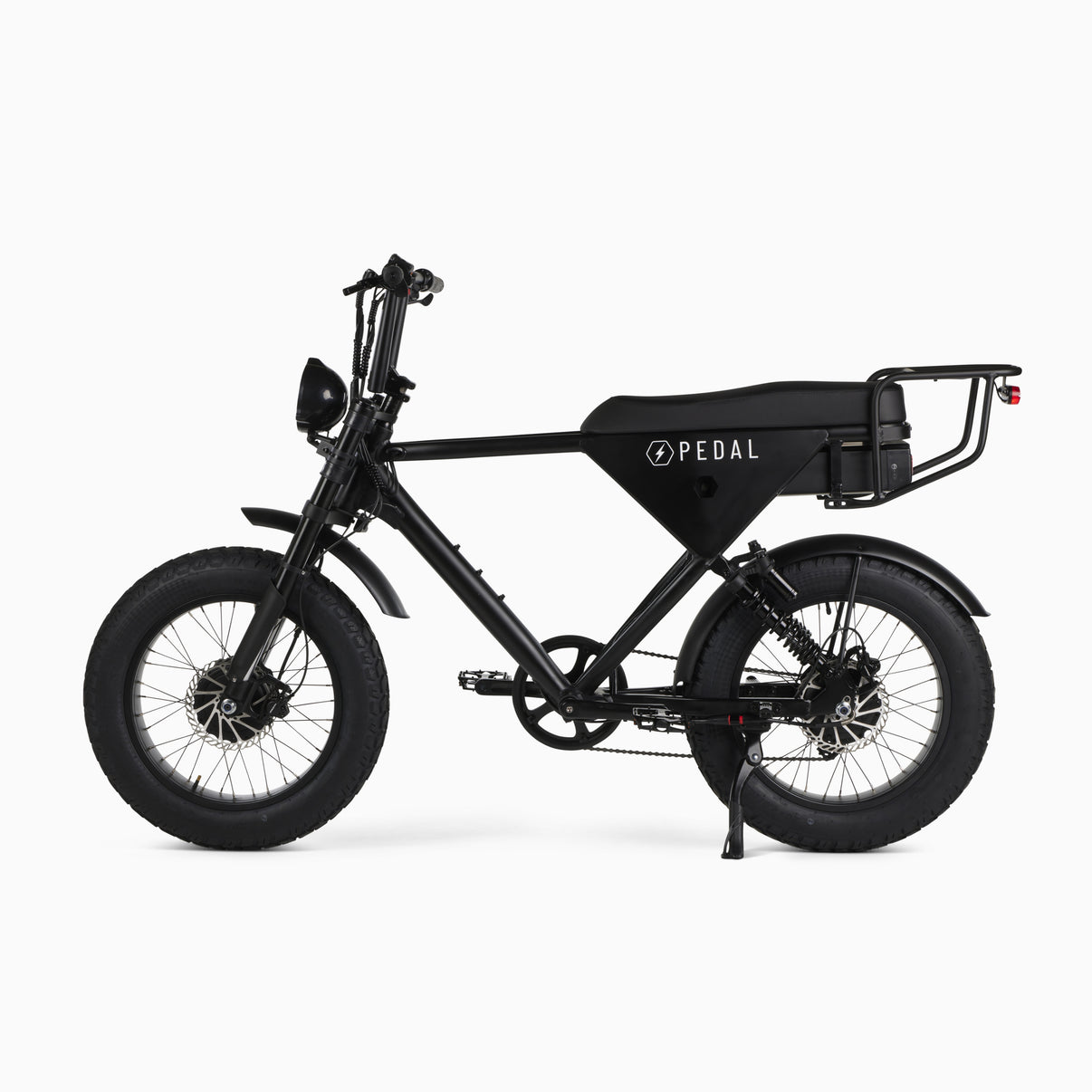 Rex E-Bikes pedal electric all-wheel drive e-bike with front suspension and sleek frame, designed for versatile riding.