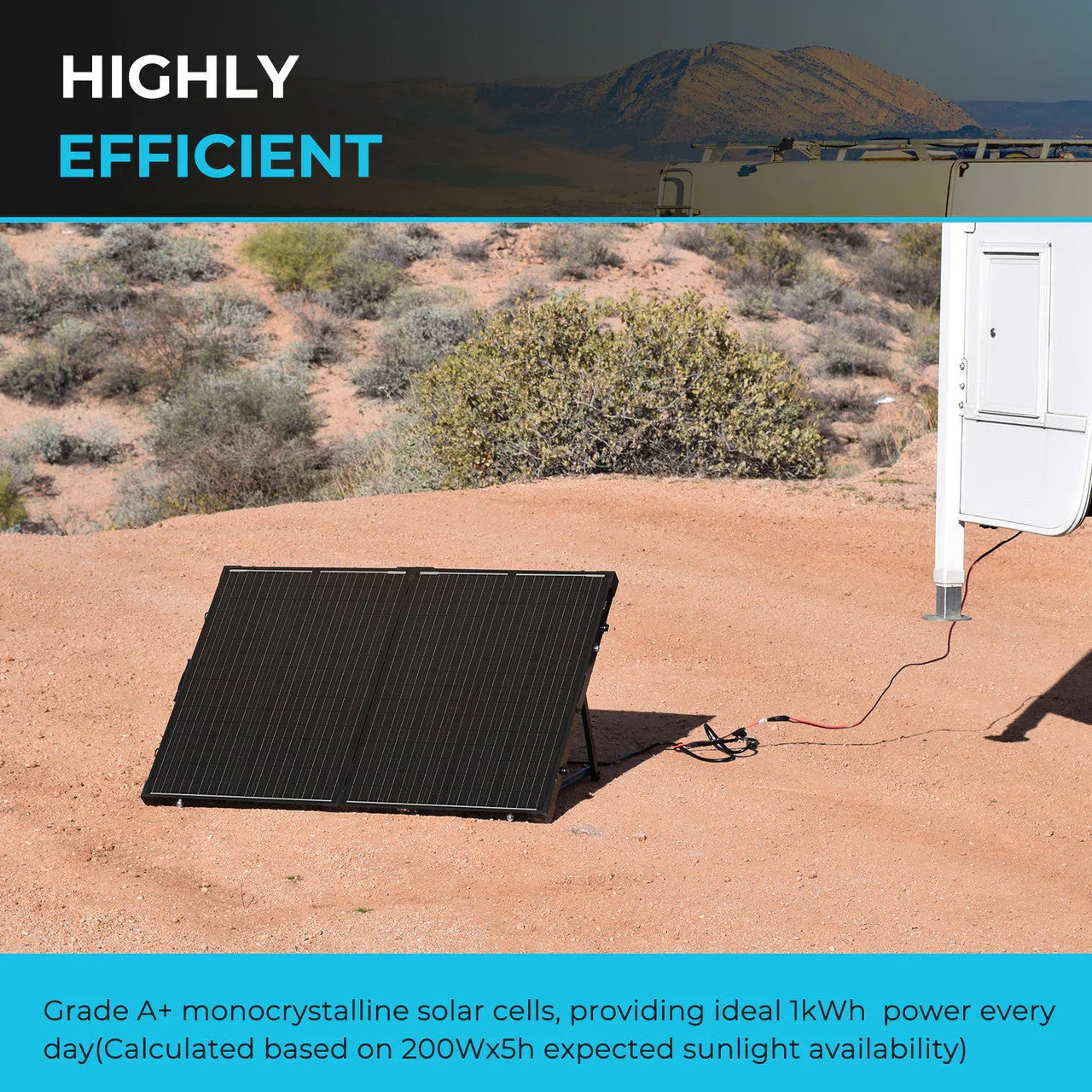 Renogy Solar Suitcase 200W 12V Monocrystalline Portable Solar Panel with Voyager - We The Collective