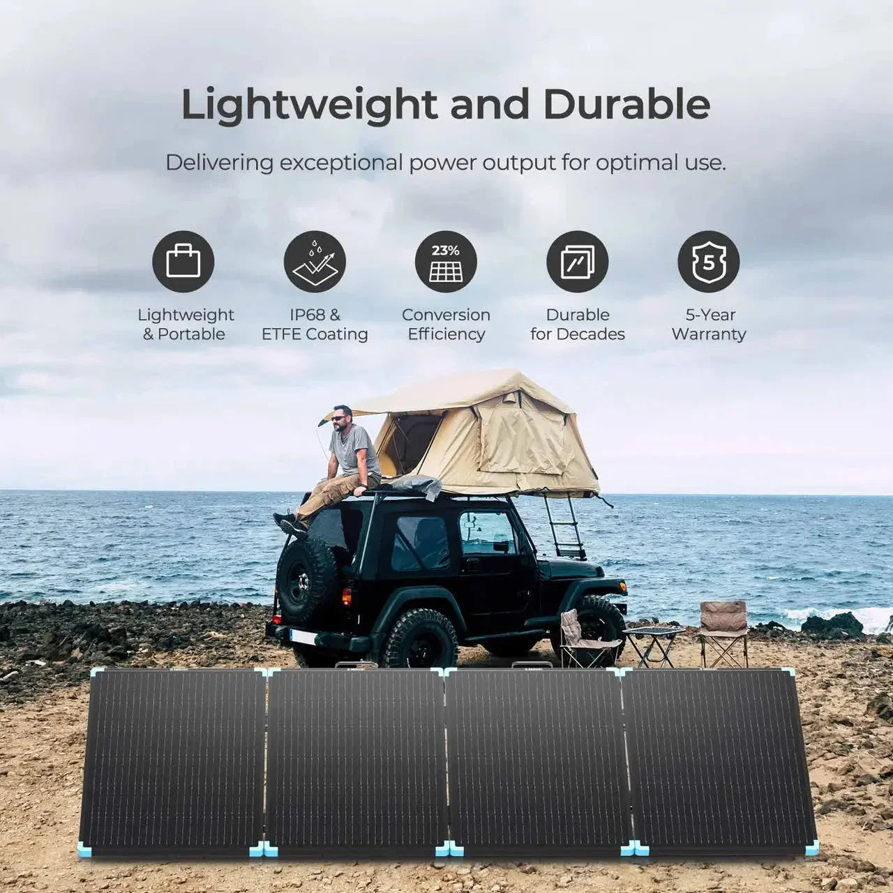 Solar Suitcase 220W Lightweight Portable Solar Panel - We The Collective
