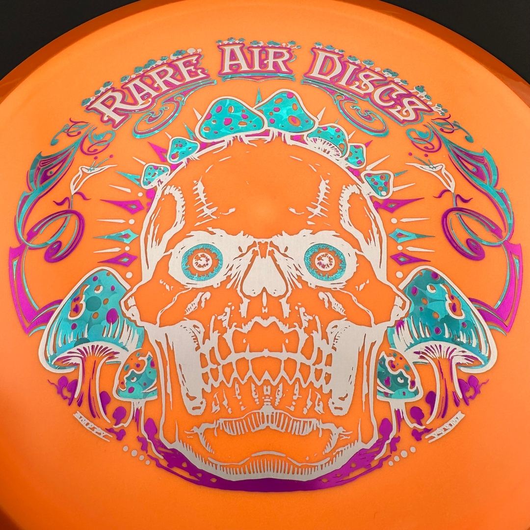 Rare Air Discs Fission Defy Crushin' Amanitas VIP 2.0 disc golf disc on white background