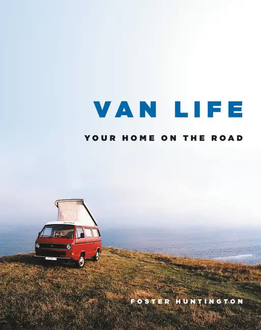 Hardcover book titled "Van Life: Your Home on the Road" by Books by splitShops, featuring a cover image of a van on the road.