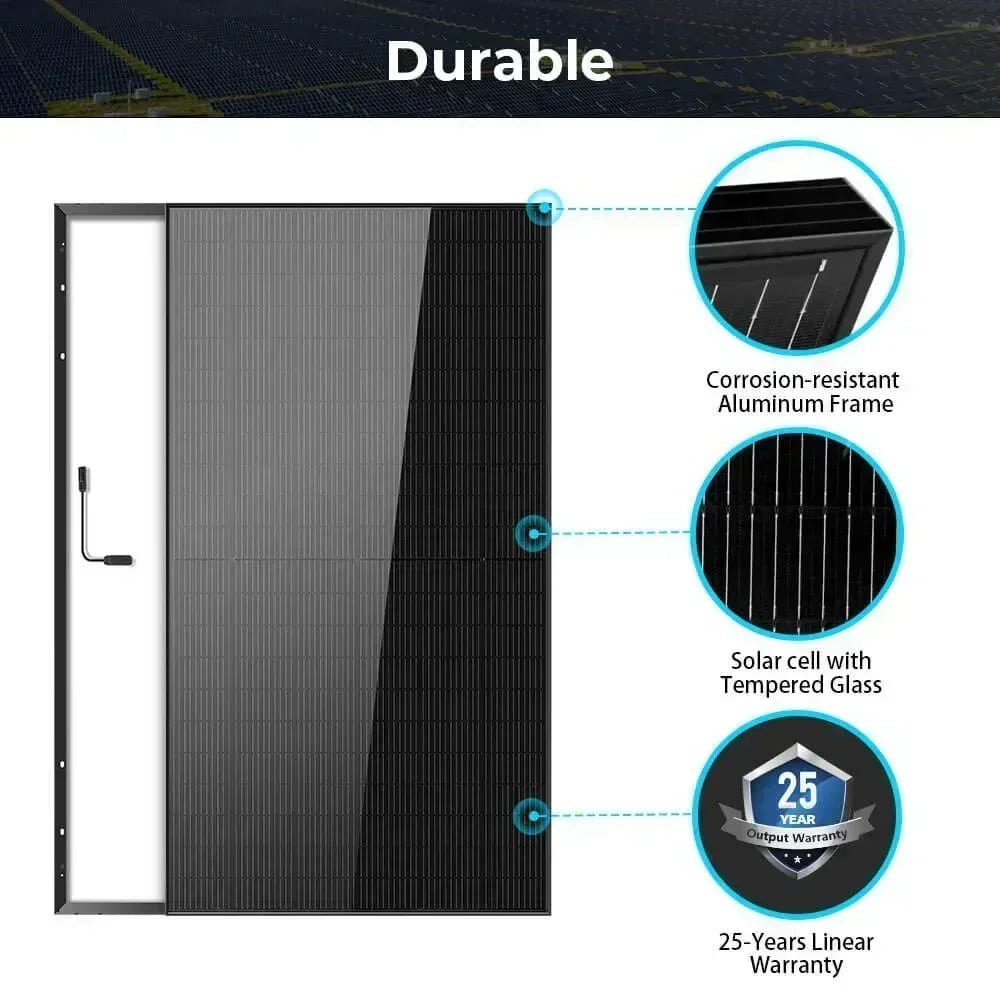 Sungold Power 500W MONO BLACK PERC SOLAR PANEL FULL PALLET (32 PANELS) - OVERLANDERS Outfitter