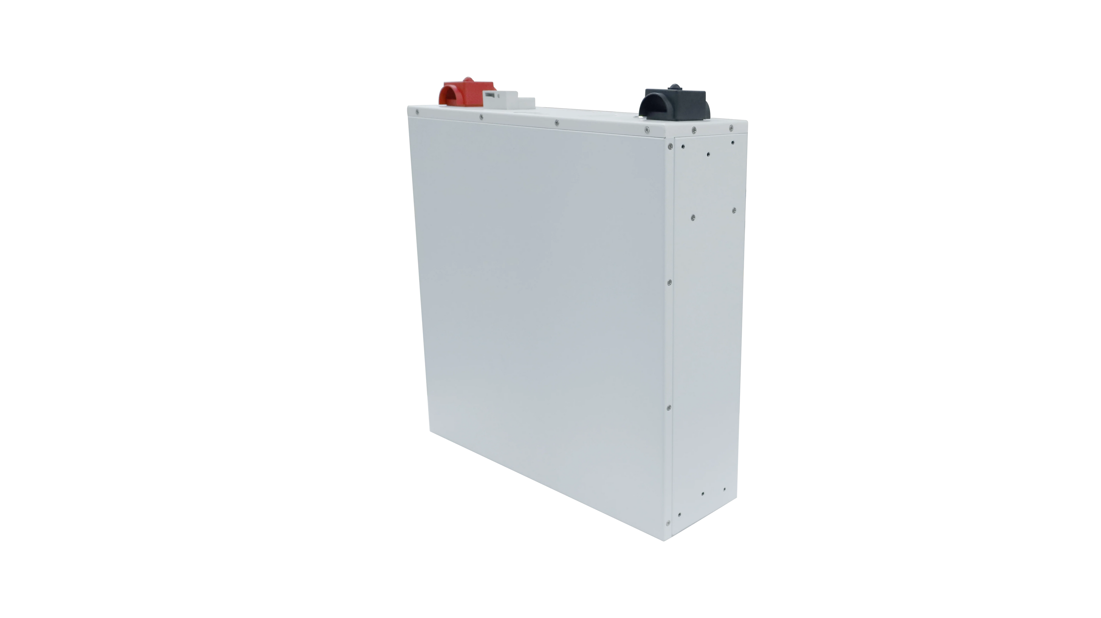 MidNite Power MNPowerflo5 48V 100 AH LiFePO4 battery with rack mount design, showcasing its compact structure and connections.