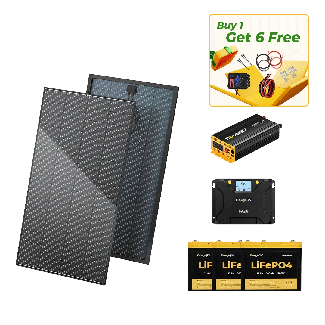 BougeRV 12V 600W High Watt Rigid Solar System Kit - OVERLANDERS Outfitter