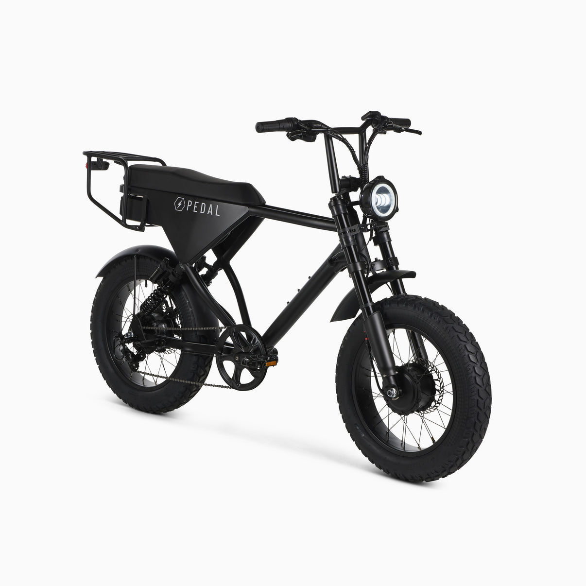 Rex E-Bikes Pedal Electric All Wheel Drive [S] E-Bike showing the sleek frame and all-wheel drive system from a side angle.