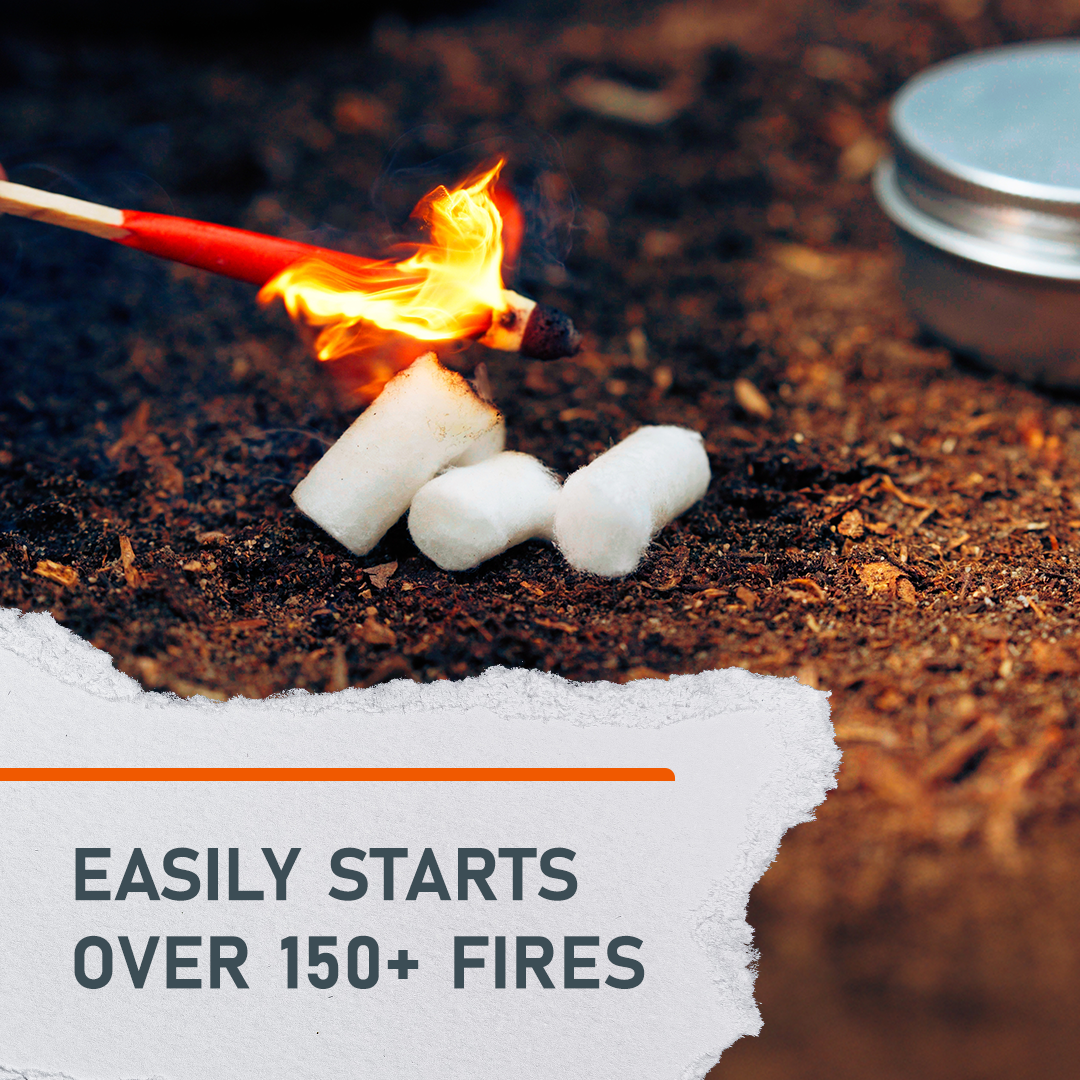 Emerge Survival fire kit featuring essential tools for starting fires in outdoor survival situations.