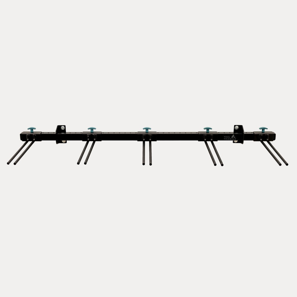 Solitude Ski Rack | Adjustable Wall Storage System | Holds 10 Pairs of Skis - OVERLANDERS Outfitter