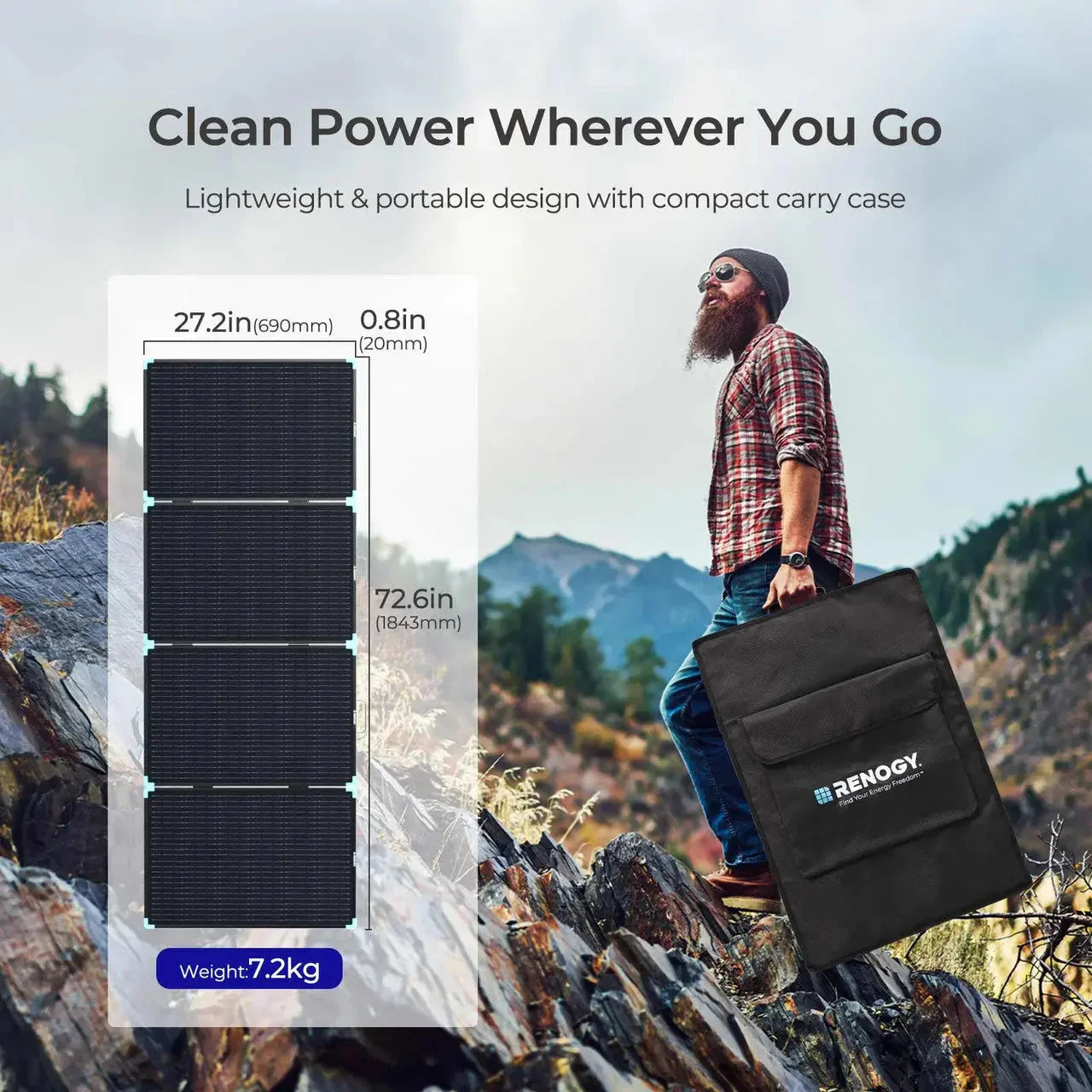 Solar Suitcase 220W Lightweight Portable Solar Panel - We The Collective