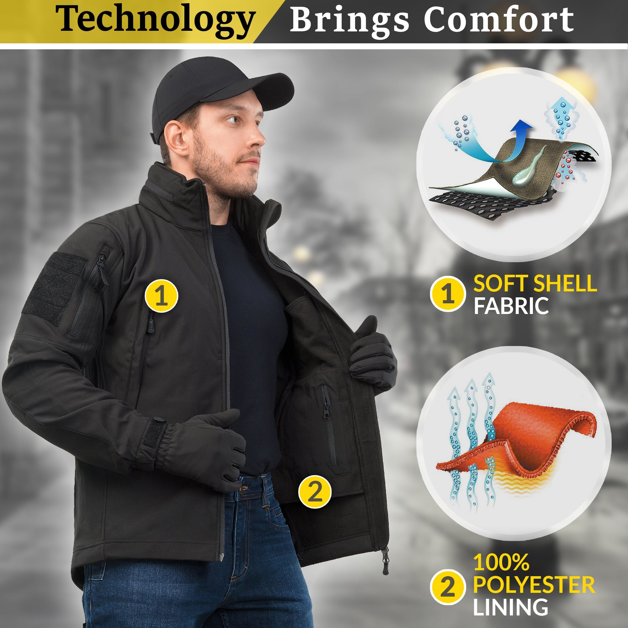 M‑Tac Softshell Tactical Jacket - We The Collective
