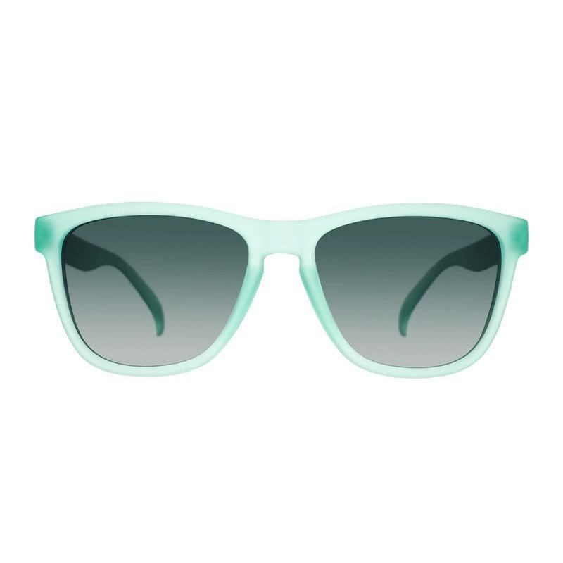 Rare Air Discs Dinner Mint Debauchery OG polarized sunglasses with transparent frame and tinted lenses, accessory eyewear.