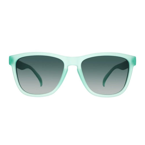 Rare Air Discs Dinner Mint Debauchery OG polarized sunglasses with transparent frame and tinted lenses, accessory eyewear.