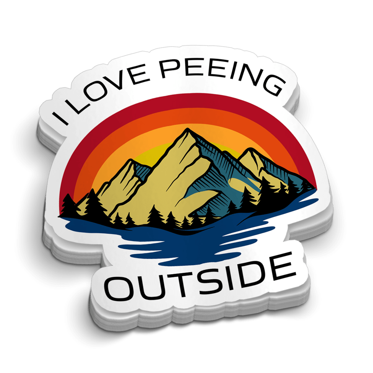 Peeing Outside 5 Inch Decal - OVERLANDERS Outfitter