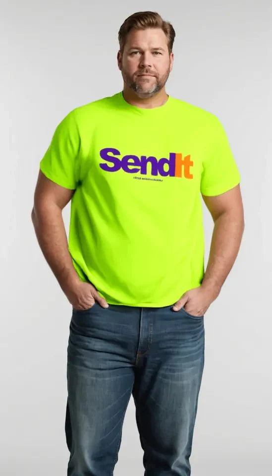 Send It - Safety Yellow T-Shirt - OVERLANDERS Outfitter