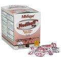 Medikoff Drops medication box with 75 units, featuring small bottles and packaging for medicine and topicals by quakekits.com