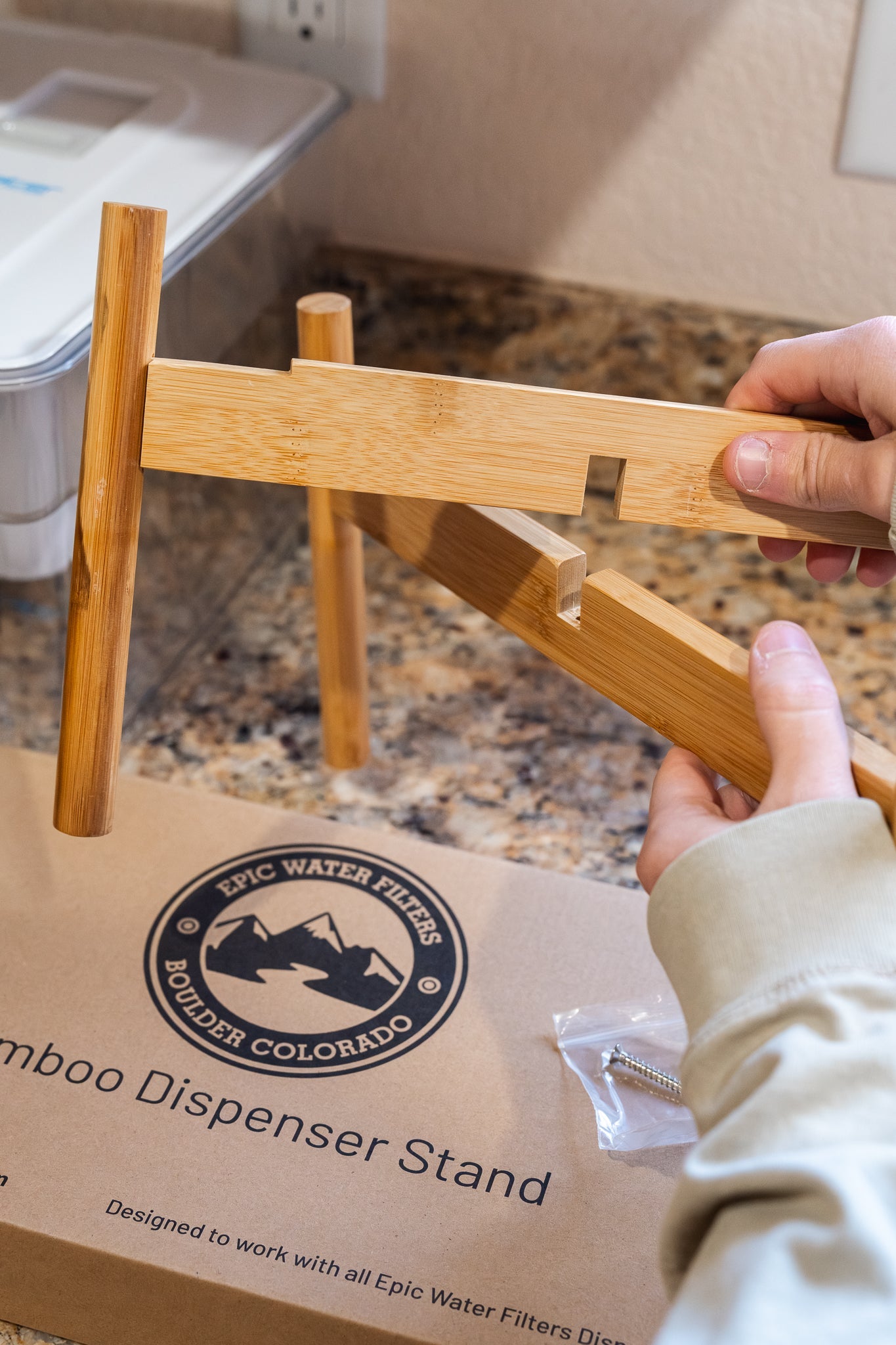 Dispenser Bamboo Stand - OVERLANDERS Outfitter