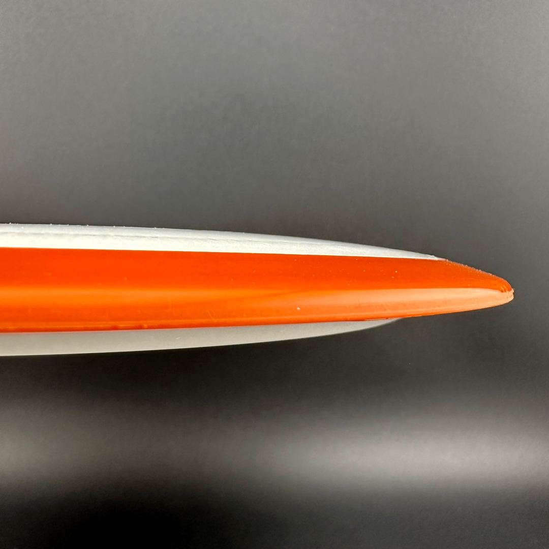 Fission Defy Crushin' Amanitas VIP 2.0 disc golf disc by Rare Air Discs, featuring vibrant design and durable plastic construction.