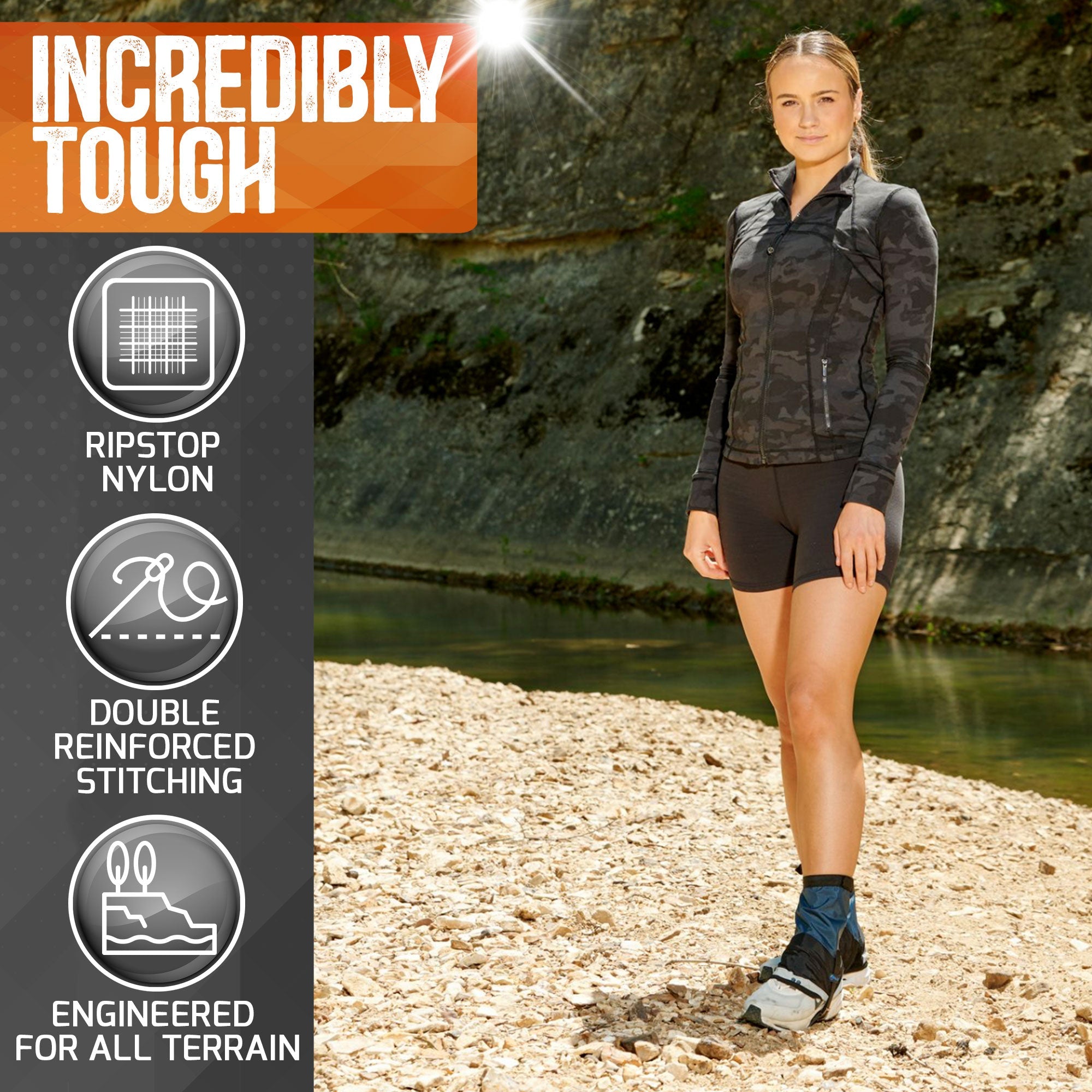 Pike Trail Mid Length Gaiters Small/Medium Adjustable Fit - OVERLANDERS Outfitter