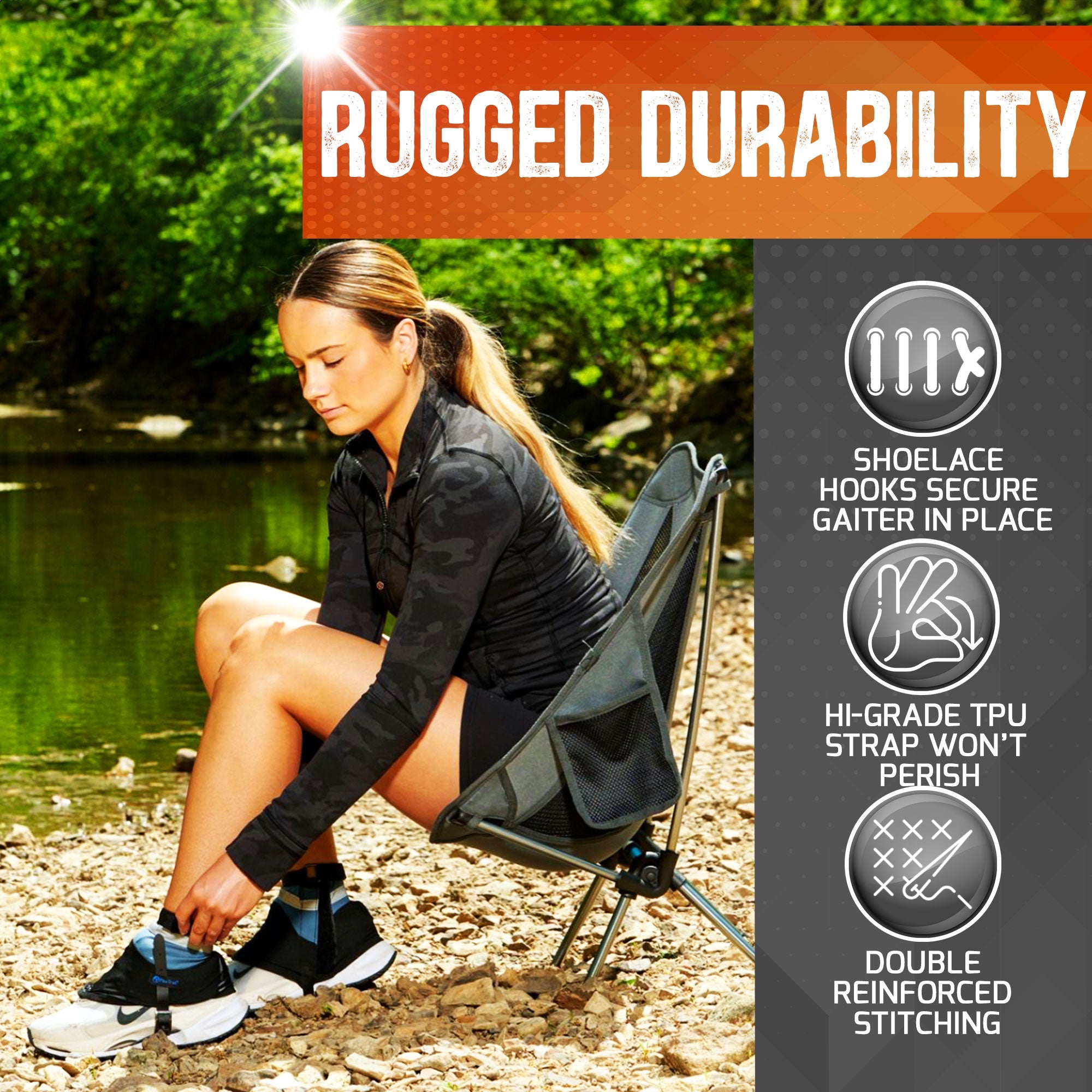 Pike Trail Low Cut Running Thru-Hiker Gaiters - OVERLANDERS Outfitter