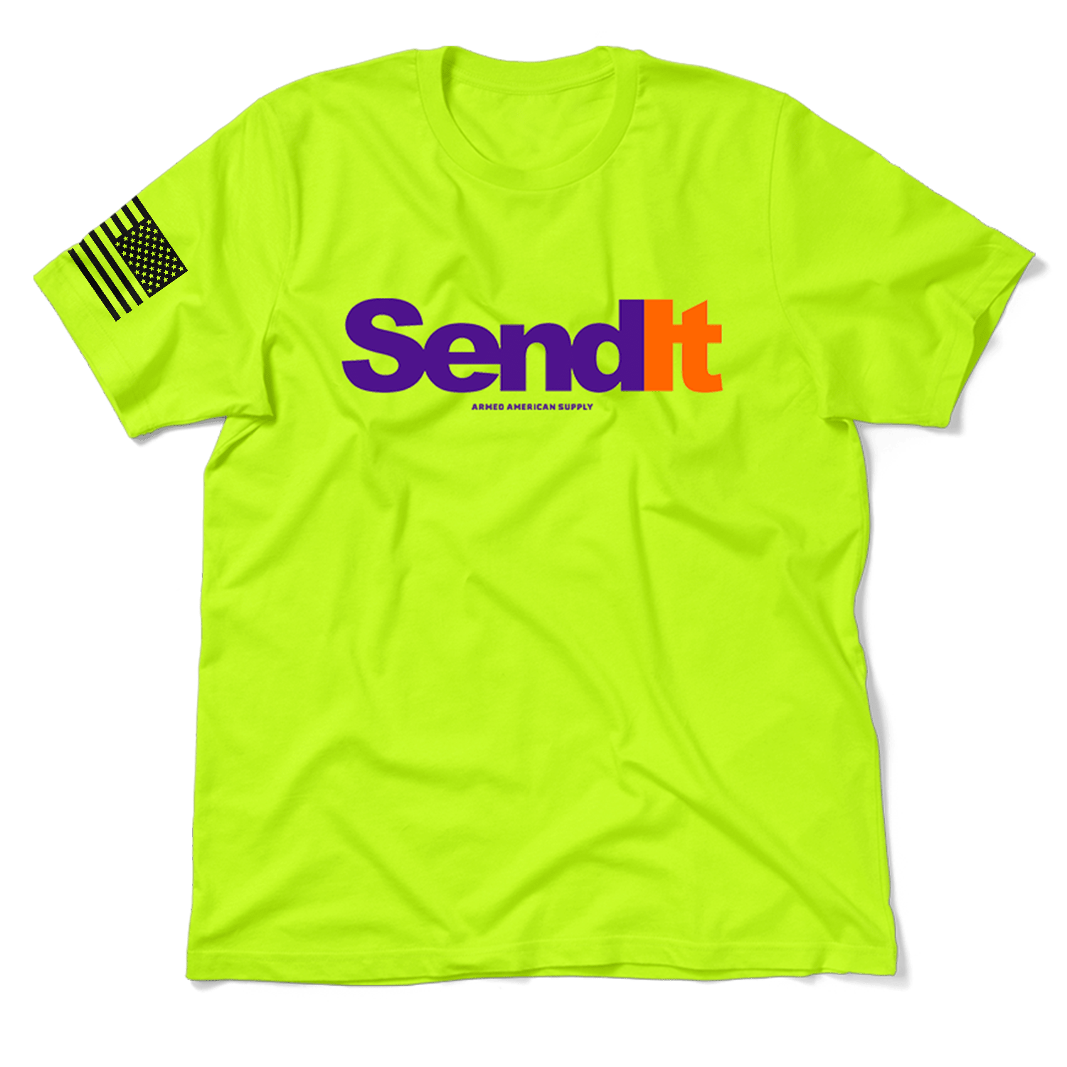 Send It - Safety Yellow T-Shirt - OVERLANDERS Outfitter