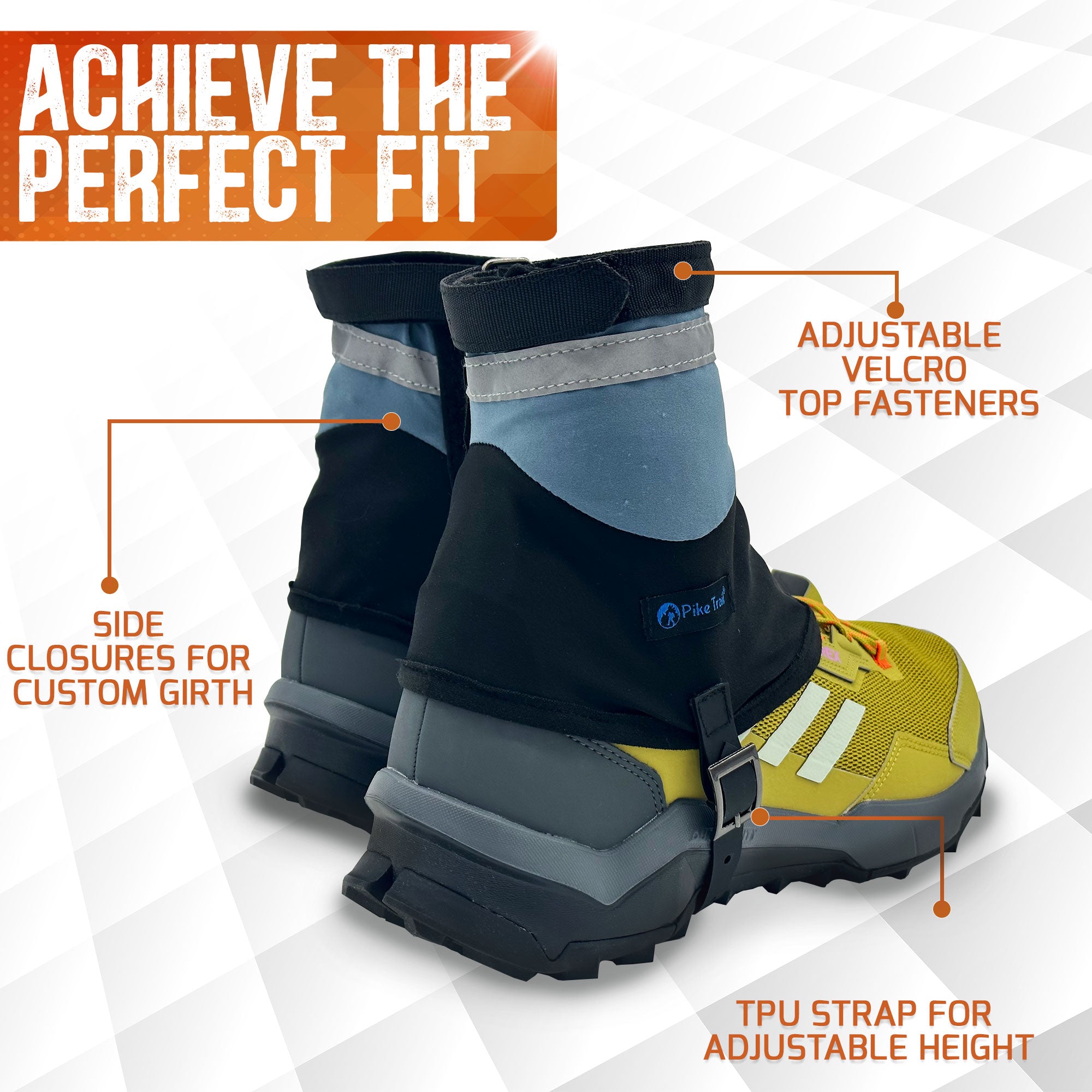 Pike Trail Low Cut Running Thru-Hiker Gaiters - OVERLANDERS Outfitter