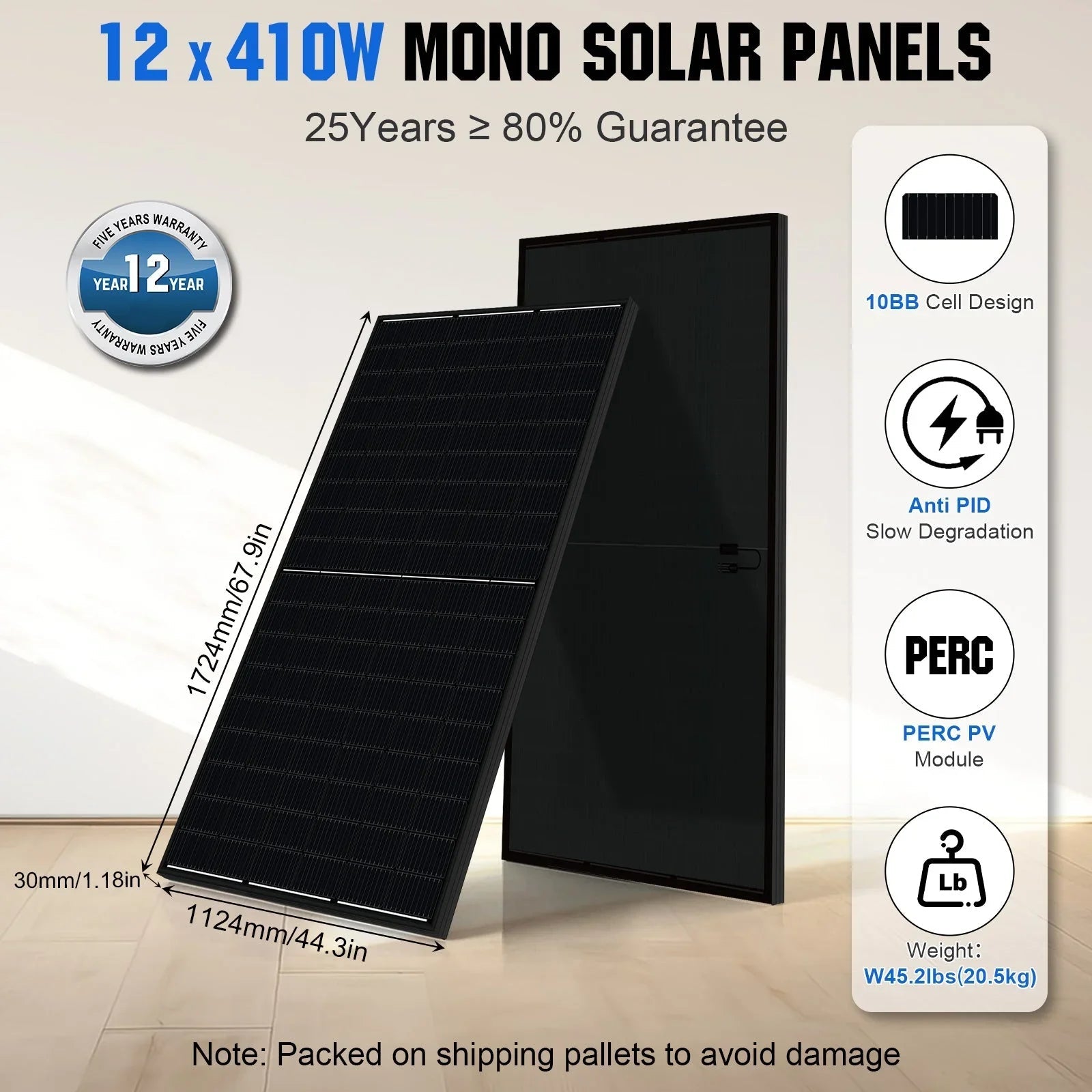 ECO-WORTHY Complete Off-Grid Solar Power System - 10000W 120/240V Output | 20.48kWh/61.44kWh Lithium Battery | 4920 Watts/14760Watts PV Input - OVERLANDERS Outfitter