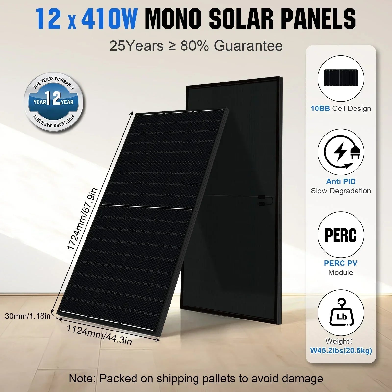 ECO-WORTHY Complete Off-Grid Solar Power System - 10000W 120/240V Output | 20.48kWh/61.44kWh Lithium Battery | 4920 Watts/14760Watts PV Input - OVERLANDERS Outfitter
