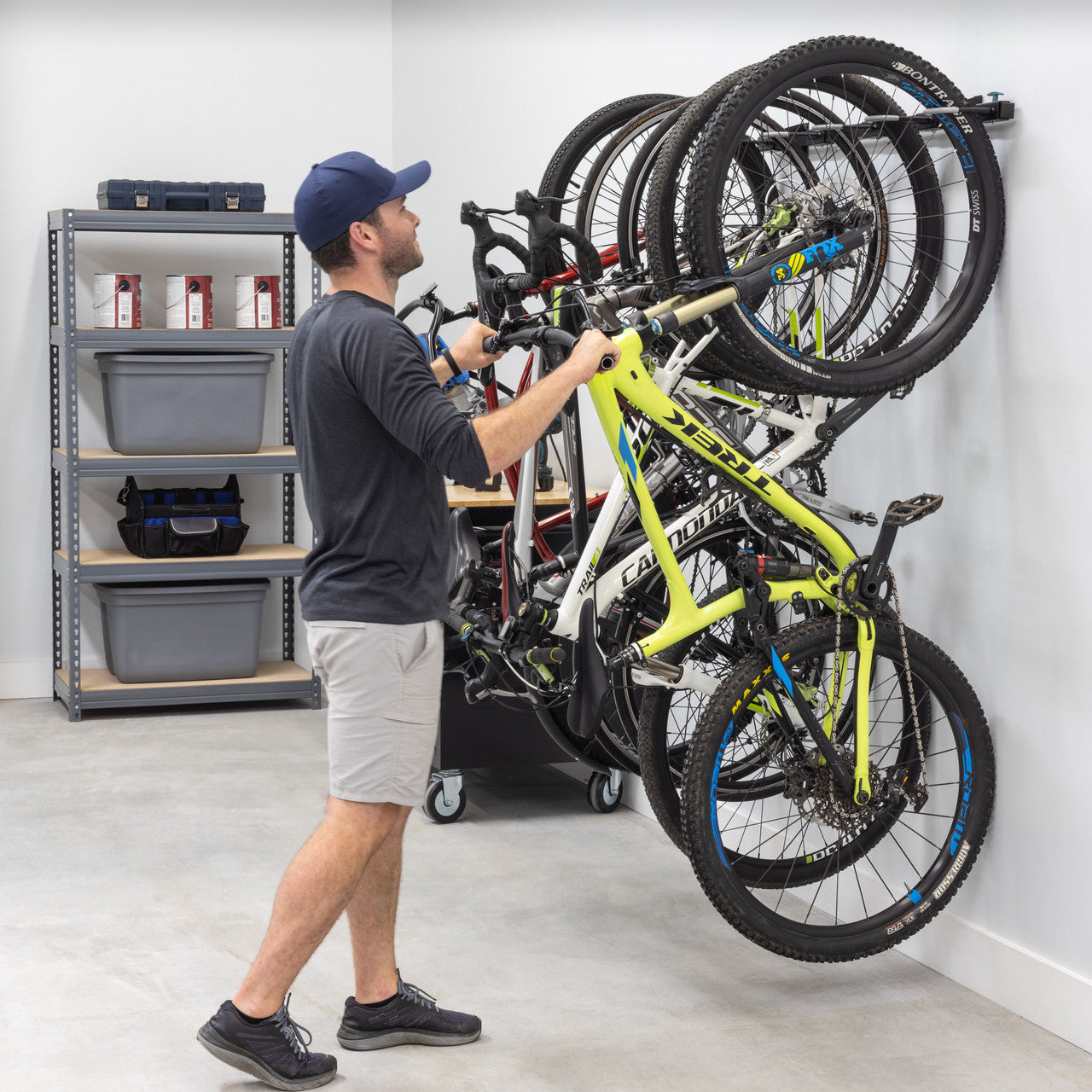 Wall Mounted Bike Rack | G-Bike | Holds 5 Bikes - OVERLANDERS Outfitter