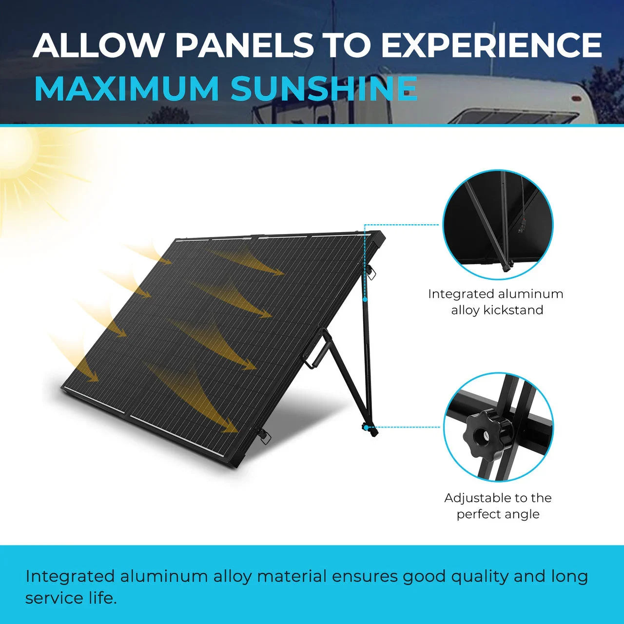 Renogy Solar Suitcase 200W 12V Monocrystalline Portable Solar Panel with Voyager - We The Collective