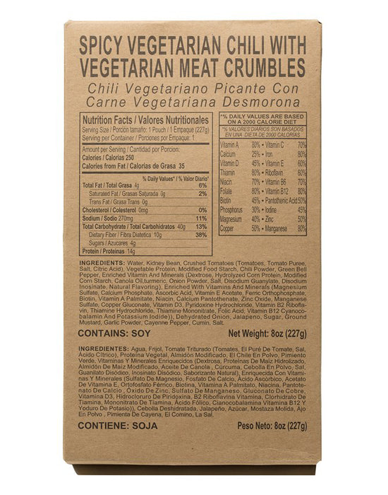 Case of 12 Alpenglow Readiness Supply single complete MRE meals in standard variety, packaged for emergency use.