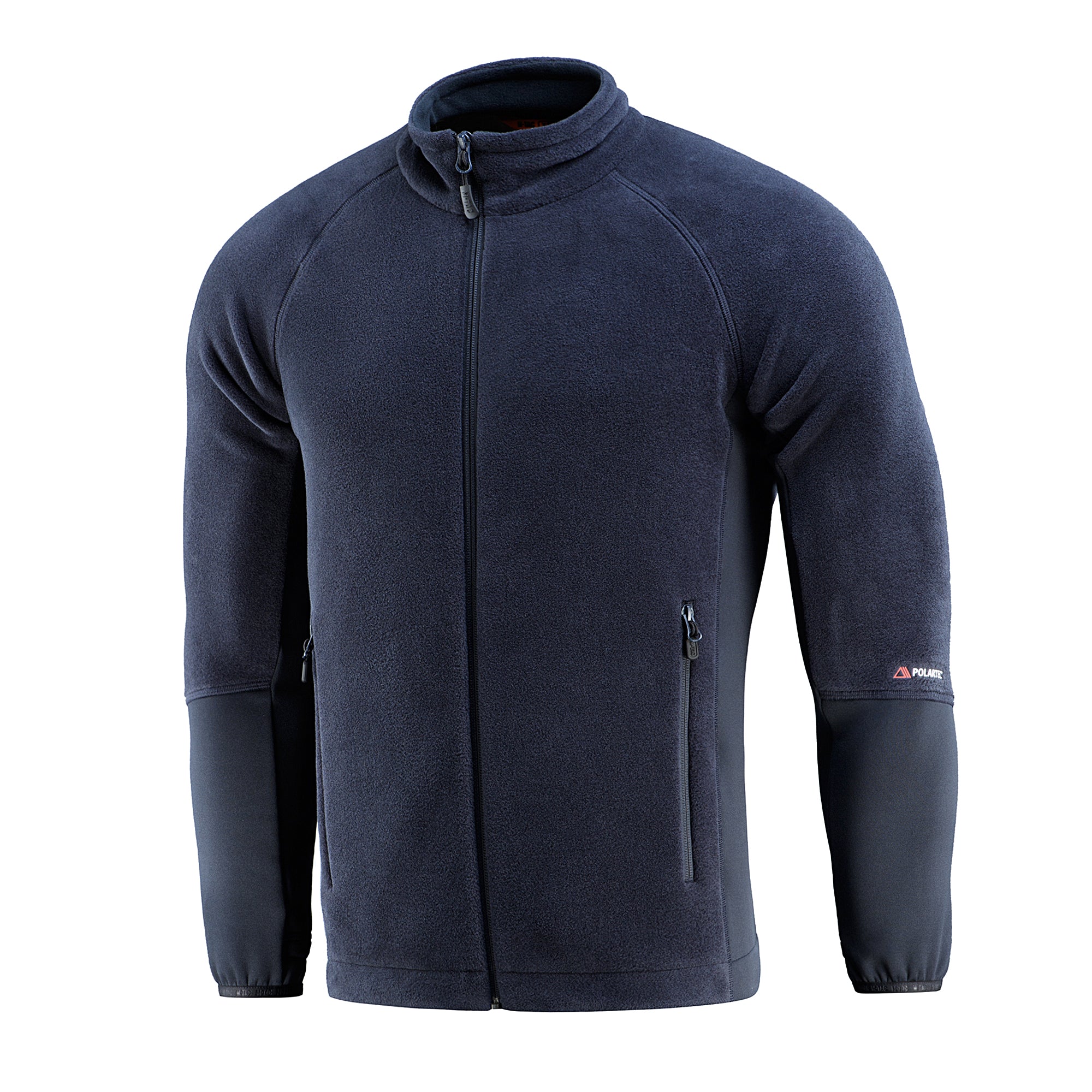 M-TAC fleece jacket made with Polartec material, featuring a sporty design and a comfortable fit for outdoor activities.