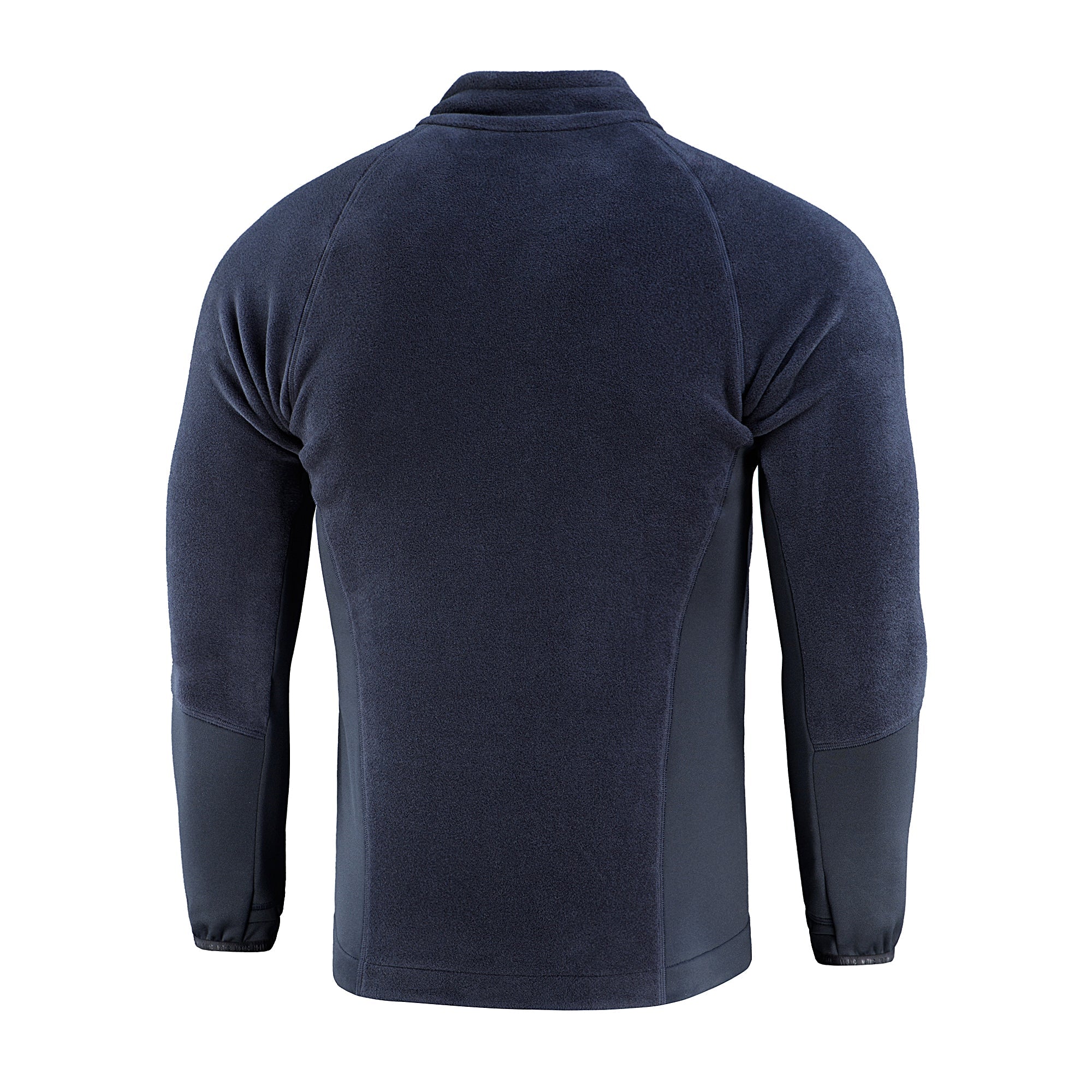 M-TAC Polartec fleece jacket in dark color, showcasing a zippered front and adjustable cuffs, ideal for outdoor activities.