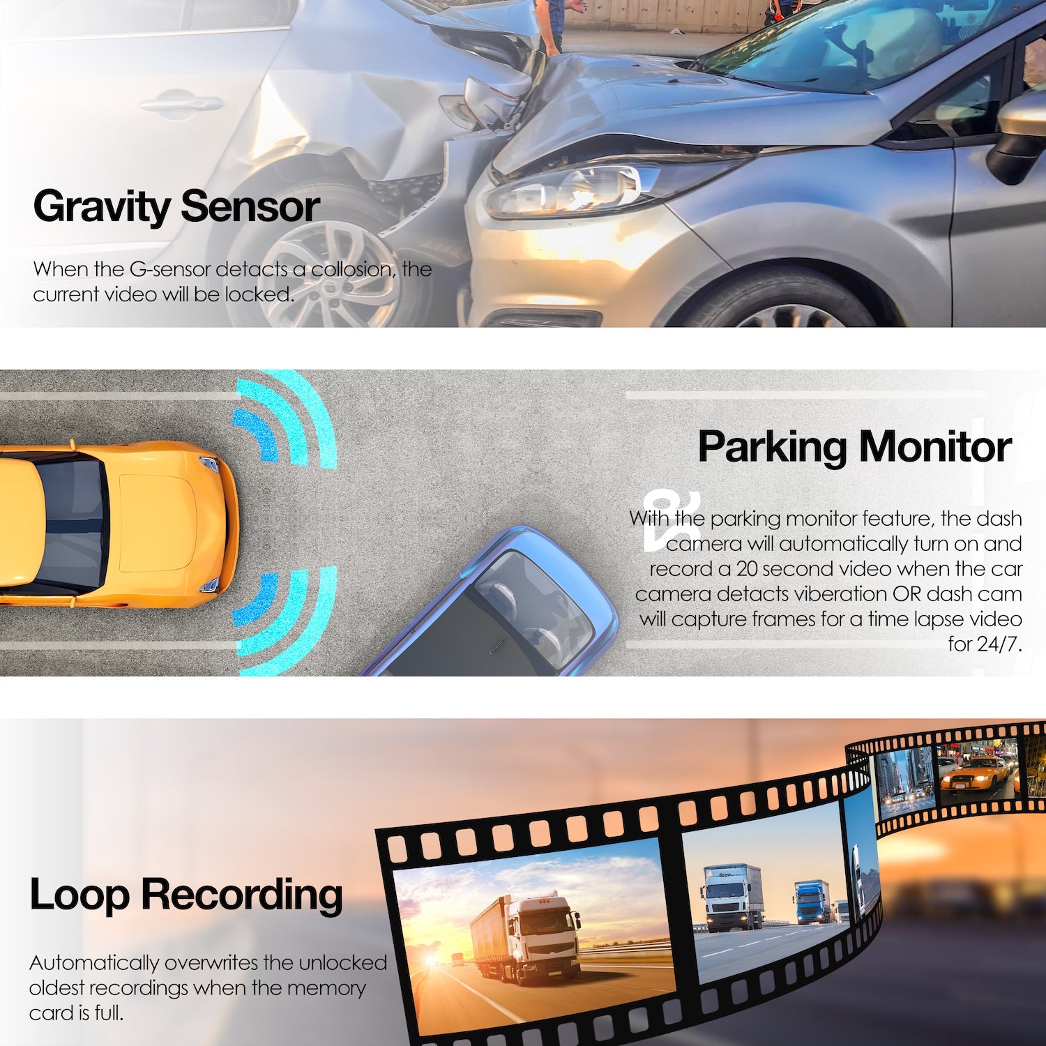 Rexing V1 4K Ultra HD car dash cam with Wi-Fi, featuring a sleek design and compact size for easy installation.