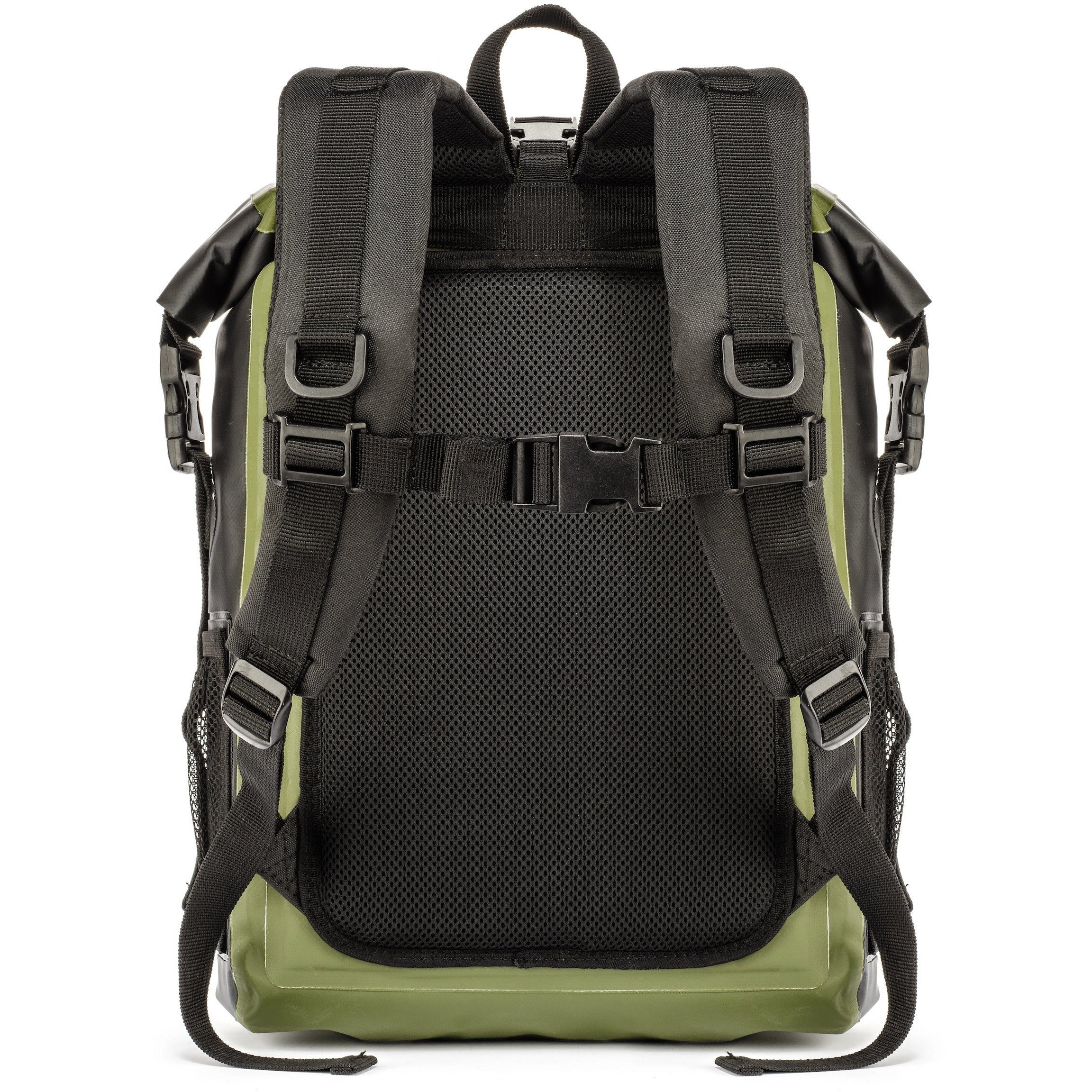 COR Surf 25L waterproof dry backpack with adjustable straps and roll-top closure, designed for outdoor adventure and water activities.